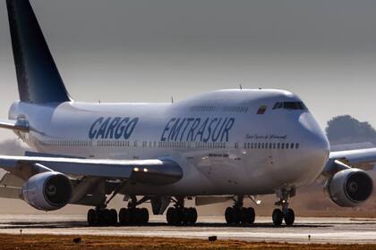 El Boeing 747 de la aerolínea venezolana Emtrasur