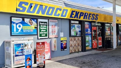 El boleto ganador de la Lotería de Florida se compró en la tienda minorista Sunoco Express