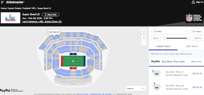 El boleto más barato en venta oficial para el Super Bowl LX cuesta 8000 dólares (Ticketmaster)