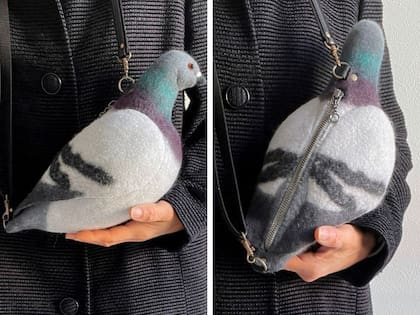 El bolso de paloma creado por el artista japonés umitukihituji