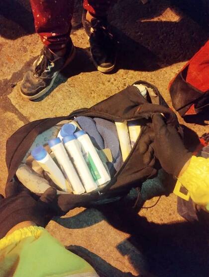 El bolso que Maximiliano llevó consigo en el viaje