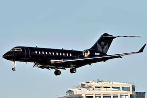 El Bombardier Global 5000 del empresario Leonardo Scatturice