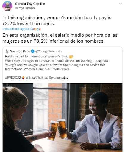 El bot de Twitter que trollea a las empresas que tuitean sobre el Día de la Mujer (Foto: Twitter)