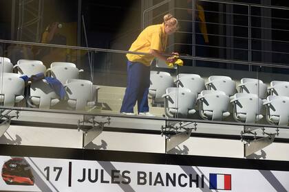 El box de Bianchi fue armado en Sochi