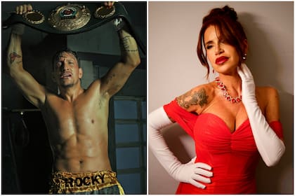 El boxeador y la bella en la Avenida Corrientes: Nico Vázquez, con Rocky, estrena la semana próxima; y Florencia Peña en Pretty Woman, debutó la semana pasada