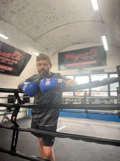 El boxeo lo ayudó a modo de catarsis.