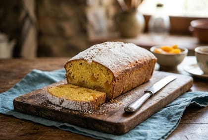 El budín de durazno capaz de resolver tu merienda en menos de una hora