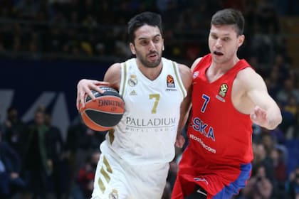 Real Madrid, con los argentinos Facundo Campazzo (foto), Nicolás Laprovittola y Gabriel Deck, juega por la Liga ACB