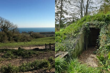 El búnker está escondido en pleno paisaje campestre y resulta casi invisible de observar desde el exterior