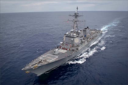 El buque de guerra USS Gridley, de la Armada de Estados Unidos