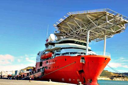 El buque desde donde se llevó adelante la búsqueda científica que comenzó en septiembre pasado