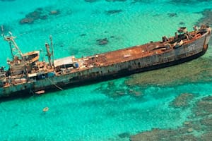 El barco en ruinas de la Segunda Guerra Mundial que está en el centro de la tensión entre China y Filipinas