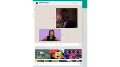 El buscador de GIFs animados también funciona en la versión Web