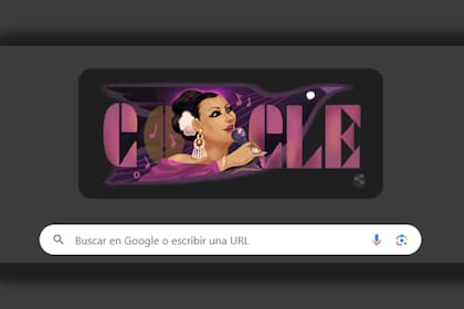 El buscador homenaje a Lola Beltrán en el día de su natalicio (Captura Google)