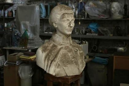 El busto de María Estela Martínez de Perón