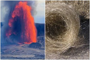 Cabello de Pele: las extrañas hebras de lava que se estiran con el viento y por qué es peligroso tocarlas