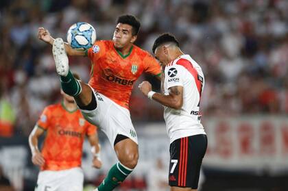 Su último gol: ante Banfield, el del 1-0 definitivo, el domingo