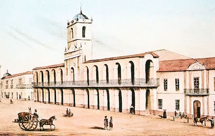 El Cabildo de Buenos Aires, entonces la capital del Virreinato del Río de la Plata, fue el escenario principal del cambio de mando, del Virrey a la Primera Junta de Gobierno patrio 