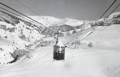 El cablecarril en 1950