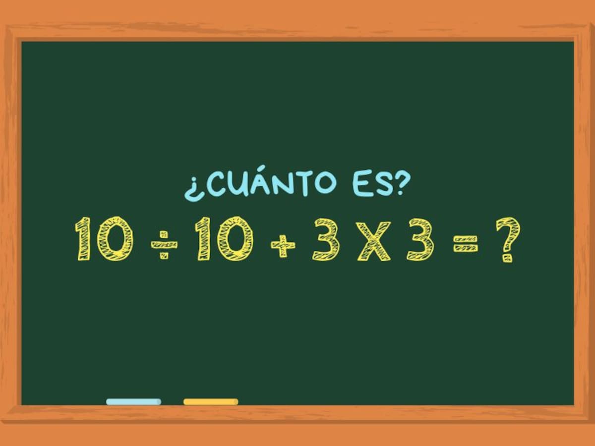 Quanto é 10÷10+3×3? Um problema matemático que apenas as mentes mais brilhantes conseguem resolver em 20 segundos