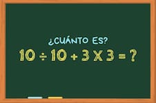 ¿Cuánto es 10÷10+3x3? El cálculo matemático que solo las mentes más brillantes resuelven en 20 segundos