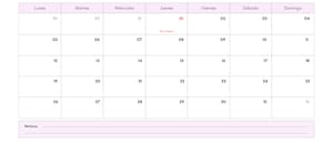 Calendario de enero 2026 para imprimir