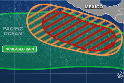 El calentamiento de las aguas del Pacífico oriental podría favorecer la formación de sistemas tropicales en las próximas semanas