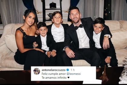 El cálido saludo de Anto Roccuzzo a Leo Messi por su cumpleaños