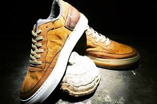 Zapatillas veganas. Se fabrican con maíz, hongos, algodón orgánico y café