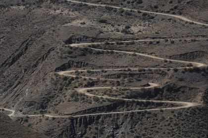 El camino para acceder a Caspalá