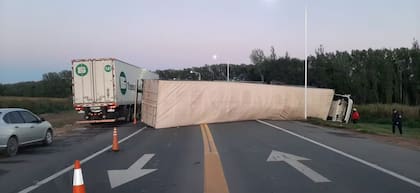 El camión brasileño que transportaba ajo