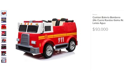 El camión cuesta 93 mil pesos en caso de pagarlo en un solo pago o 116 mil en 18 cuotas