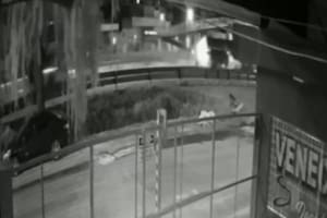 Así fue el momento en el que un camión perdió el control y chocó contra un puente en la Panamericana