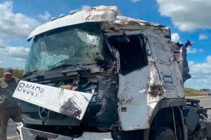 El camión se dirigía en sentido a Rosario al momento del accidente.