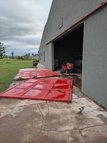 El campo del productor Miguel Hary que sufrió las consecuencias del viento