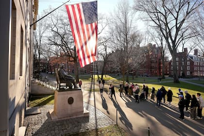 El campus de la Universidad de Harvard en Cambridge, Massachusetts, el 2 de enero del 2024. (AP foto/Steven Senne)