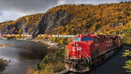 El Canadian Pacific Holiday Train en sus viajes habituales por el Norte de América