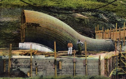 El canal de Panamá en construcción