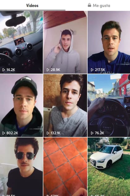 El canal de Tik Tok del argentino se convirtió en viral en las últimas horas por su parecido con Brad Pitt
