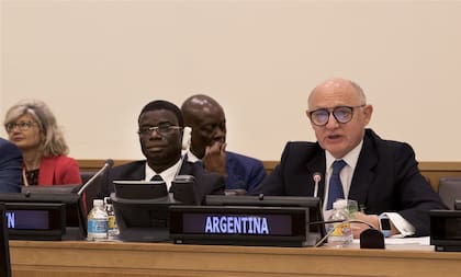 El canciller Timerman, ayer, en las Naciones Unidas