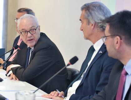 El canciller uruguayo Mario Lubetkin