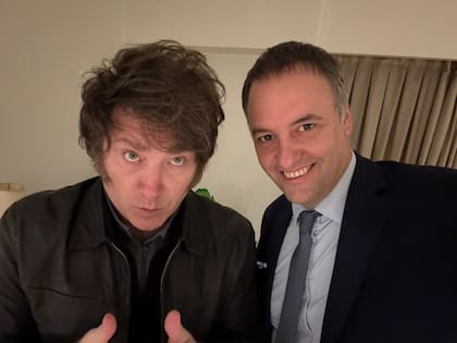 Javier Milei y Manuel Adorni