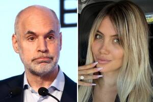 El candidato a legislador porteño por Volvamos Buenos Aires, Horacio Rodríguez Larreta, junto a la figura mediática Wanda Nara