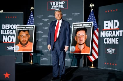 El candidato a presidente Donald Trump