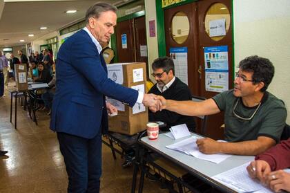El candidato a vicepresidente por Juntos por el Cambio, Miguel Ángel Pichetto, se mostró "optimista" con relación a los resultados