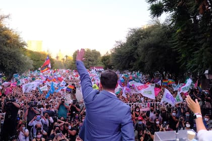 El candidato de izquierda a la Presidencia de Chile, Gabriel Boric
