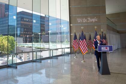 El candidato demócrata a la presidencia de Estados Unidos Joe Biden