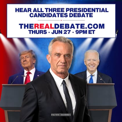 El candidato independiente se unirá al debate presidencial de Biden vs. Trump con un sistema alternativo