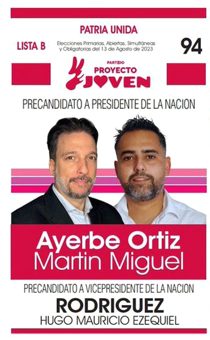 El candidato Martín Ayerbe de Patria Unida