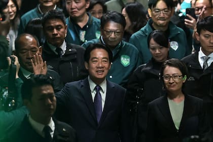 El candidato oficialista Lai Ching-te, del Partido Progresista Democrático (PPD), ganó la elección presidencial en Taiwán. (Yasuyoshi CHIBA / AFP)